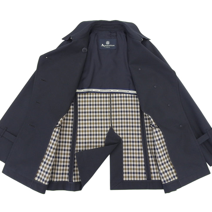 Great Aquascutum trench coat black polyester Women