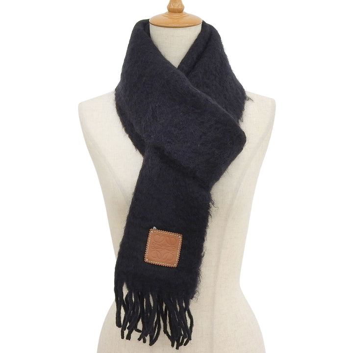 Excellent LOEWE Scarf black mohair Women