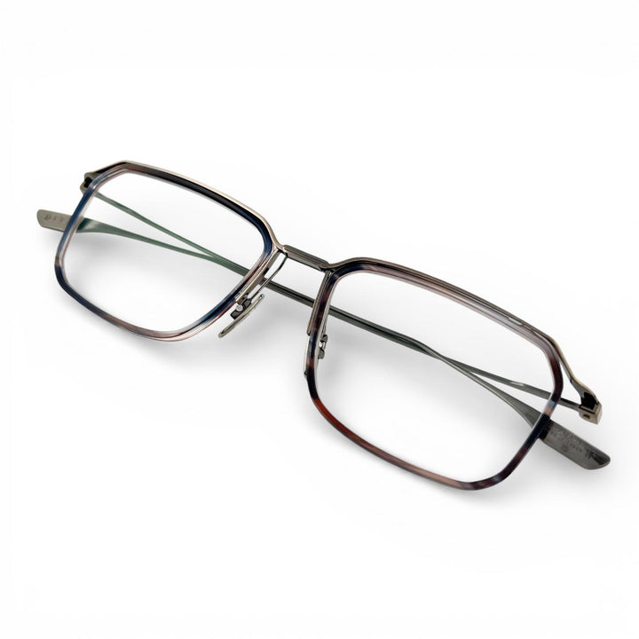 Excellent DITA Glasses SCHEMA-FIVE Square brown marble Women DTX423