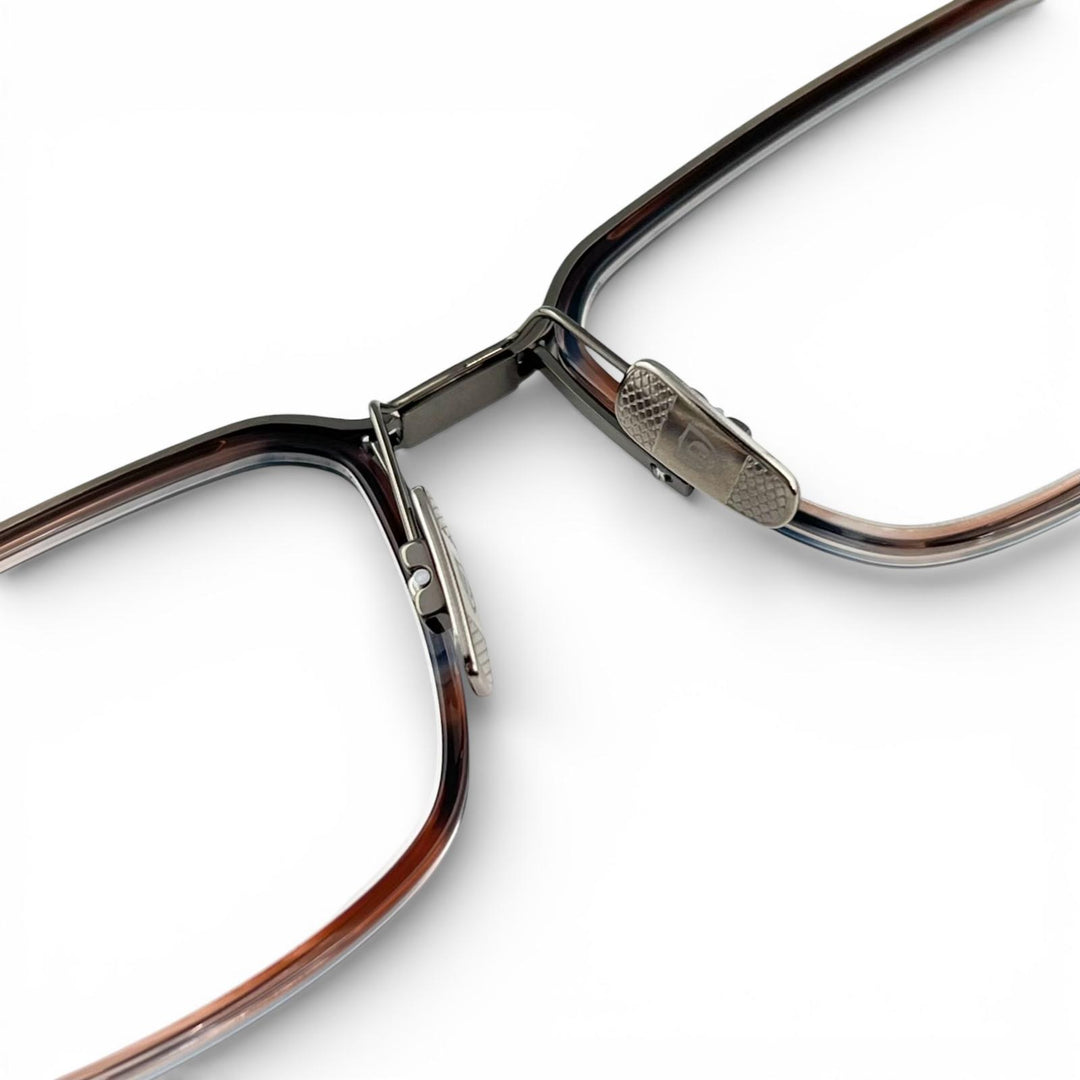 Excellent DITA Glasses SCHEMA-FIVE Square brown marble Women DTX423