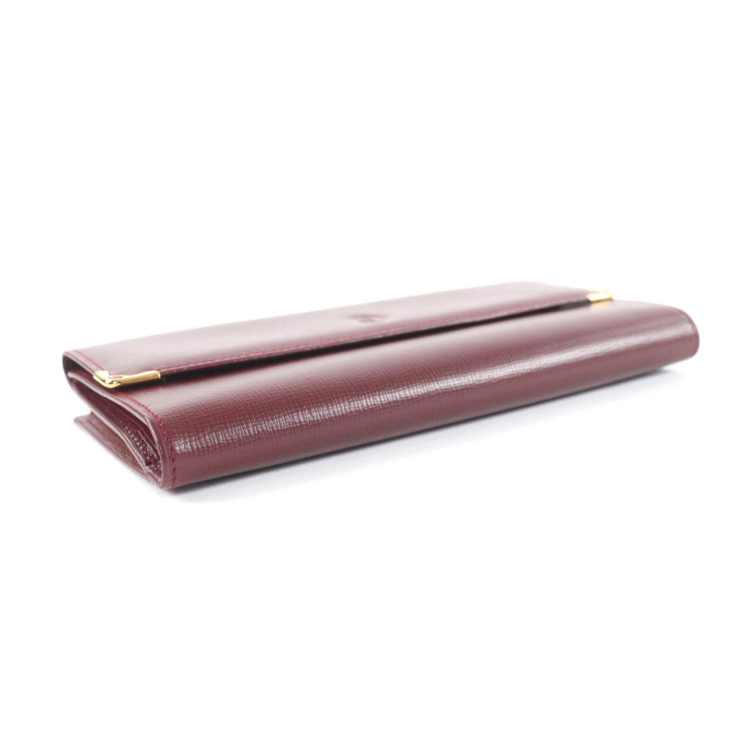 Great Cartier Purse Bordeaux leather Women