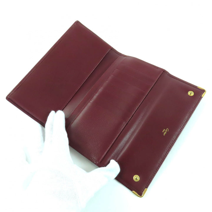 Great Cartier Purse Bordeaux leather Women