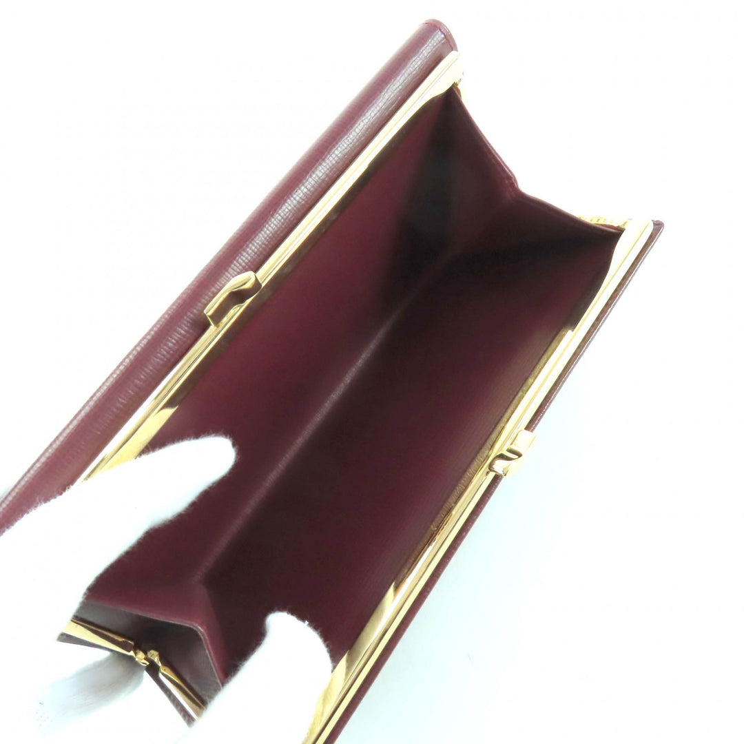 Great Cartier Purse Bordeaux leather Women