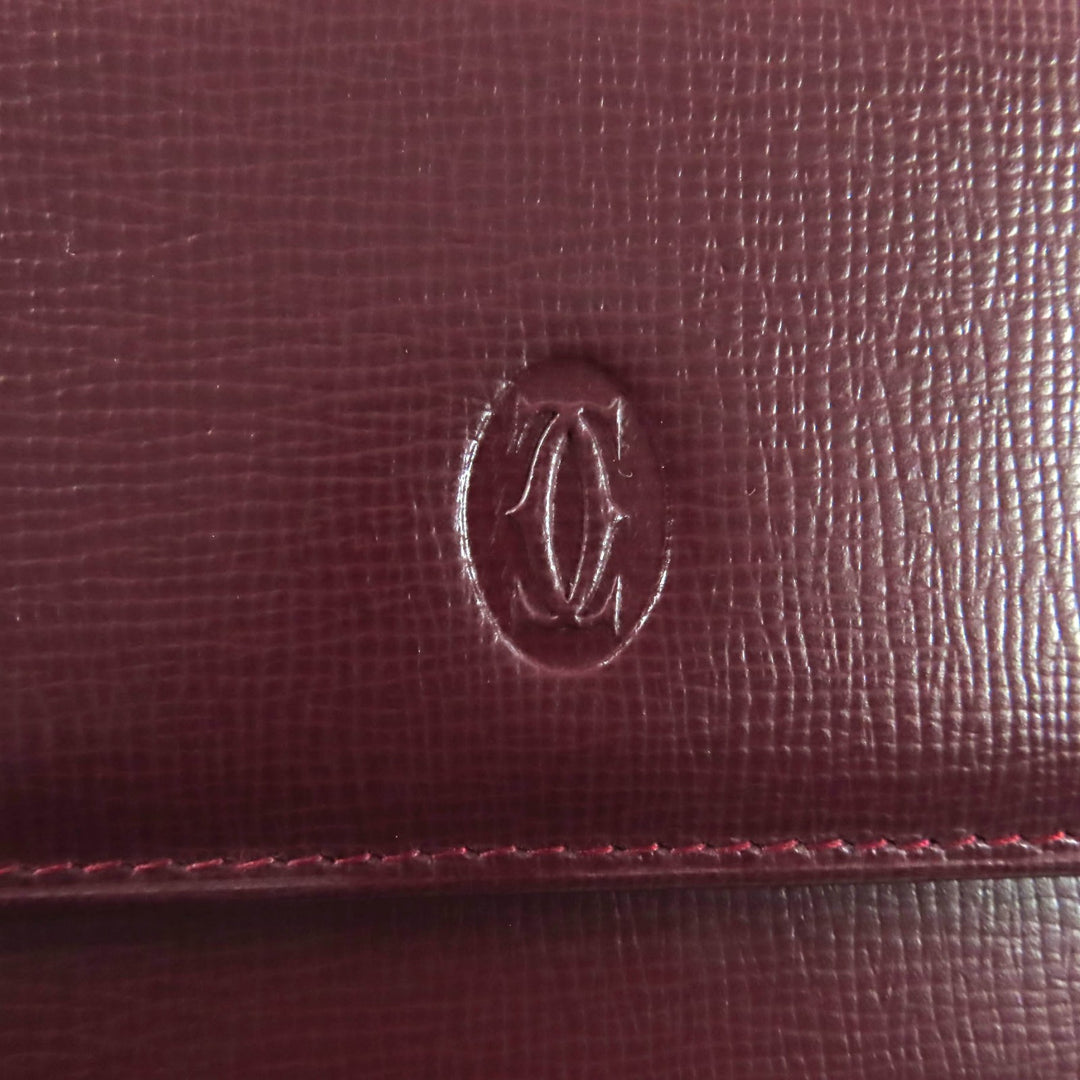 Great Cartier Purse Bordeaux leather Women
