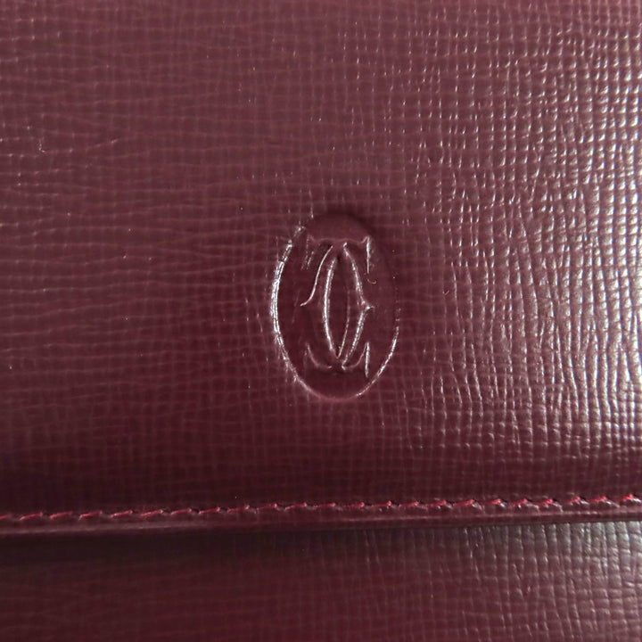 Great Cartier Purse Bordeaux leather Women