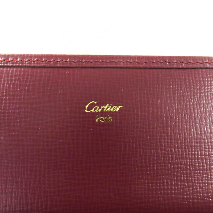 Great Cartier Purse Bordeaux leather Women
