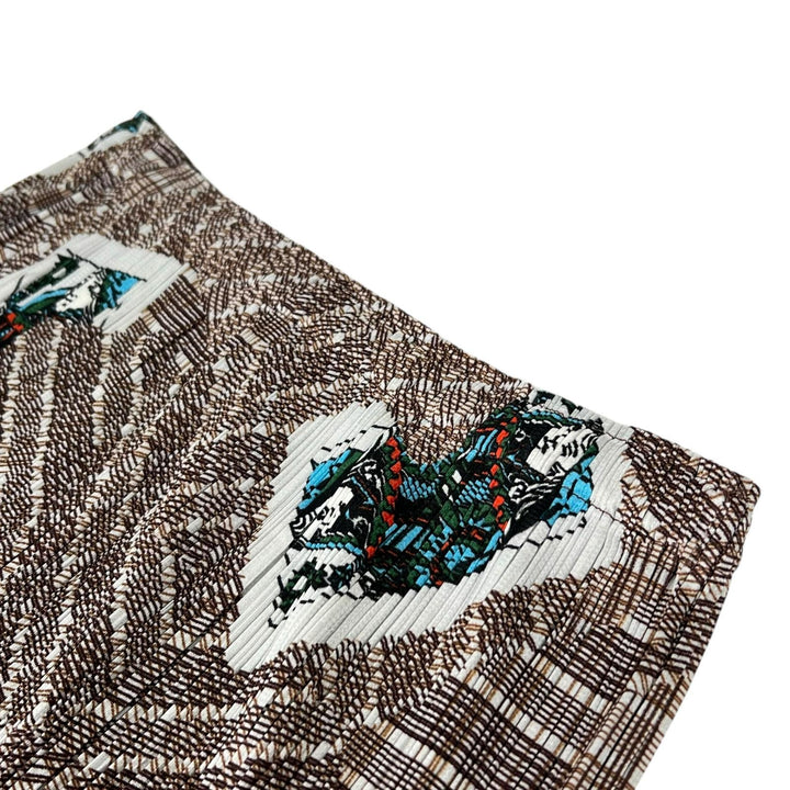 Excellent PLEATS PLEASE two-piece set Overall handle multicolor polyester Women