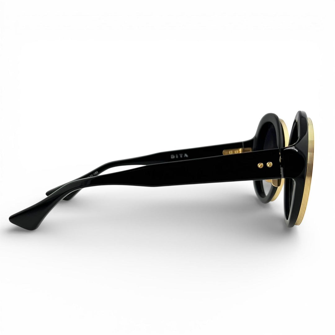Excellent DITA sunglasses MICRO-ROUND round black ー Women DTS406-A-01