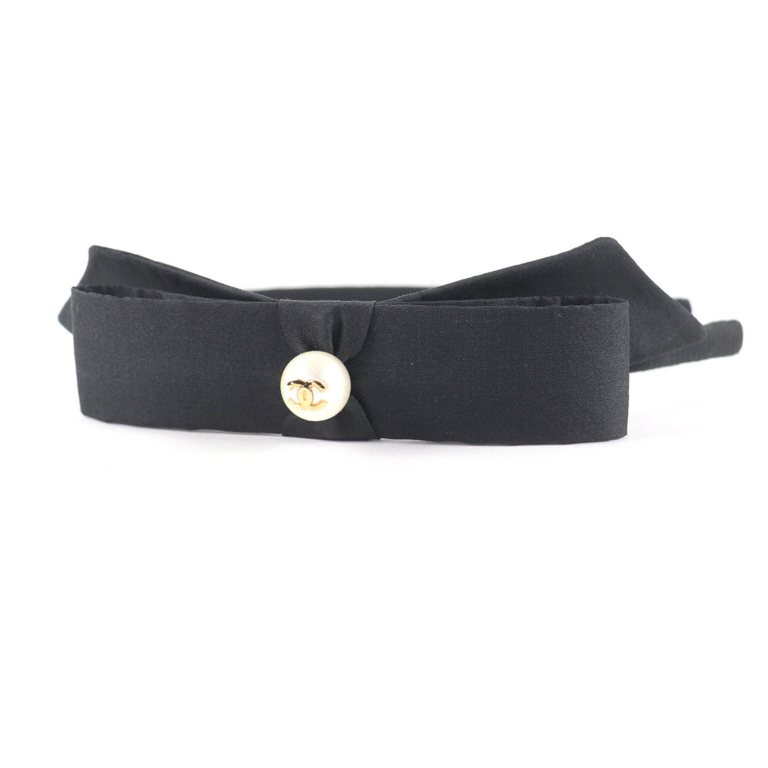 Excellent CHANEL hair accessory black Women 25P AAA845