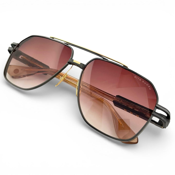 Excellent DITA sunglasses KUDRU Two Bridges Burgundy Women DTS436