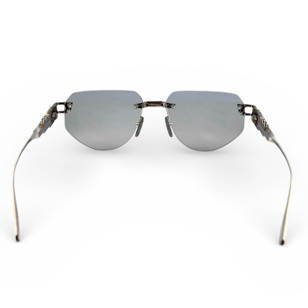Excellent DITA sunglasses GRAND IMPERYN Two Point Rimless Silver mens DTX164