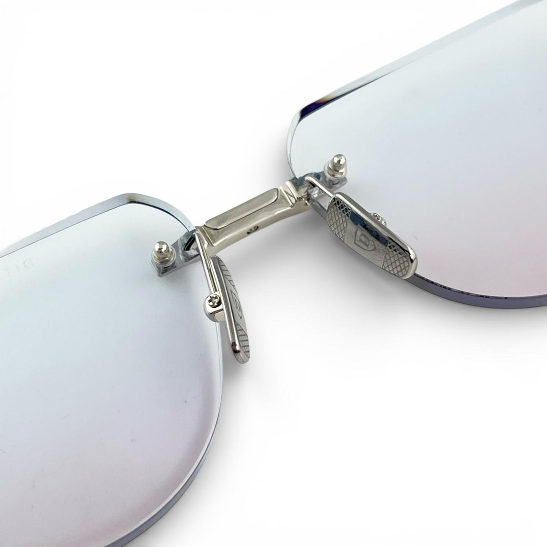 Excellent DITA sunglasses GRAND IMPERYN Two Point Rimless Silver mens DTX164
