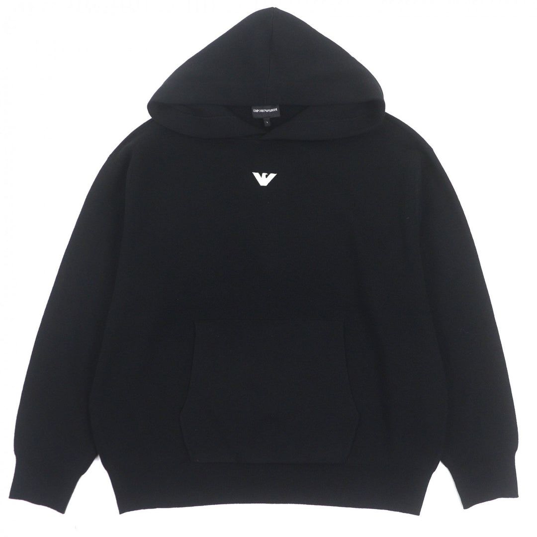 優れたEMPORIO ARMANIパーカーブラックアクリルメンズL