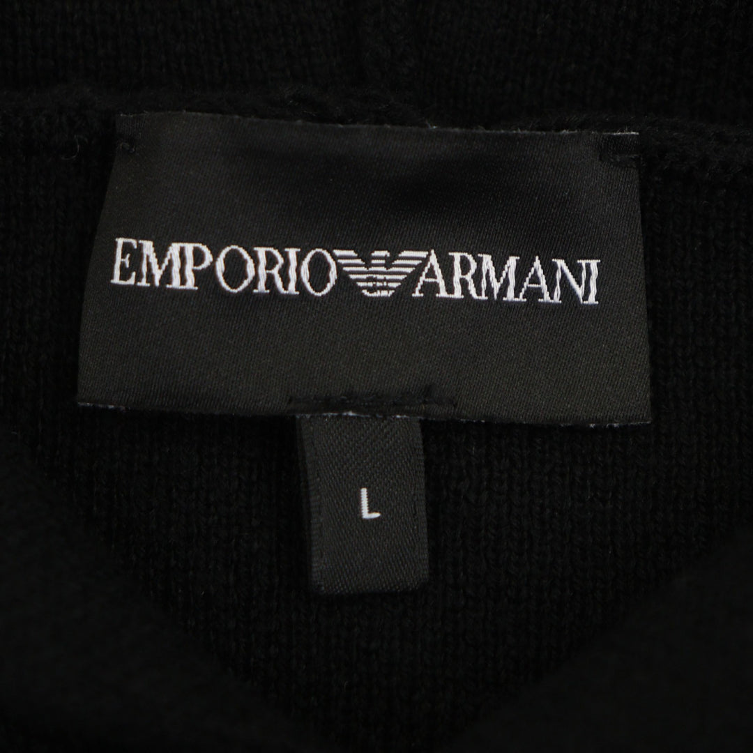 優れたEMPORIO ARMANIパーカーブラックアクリルメンズL