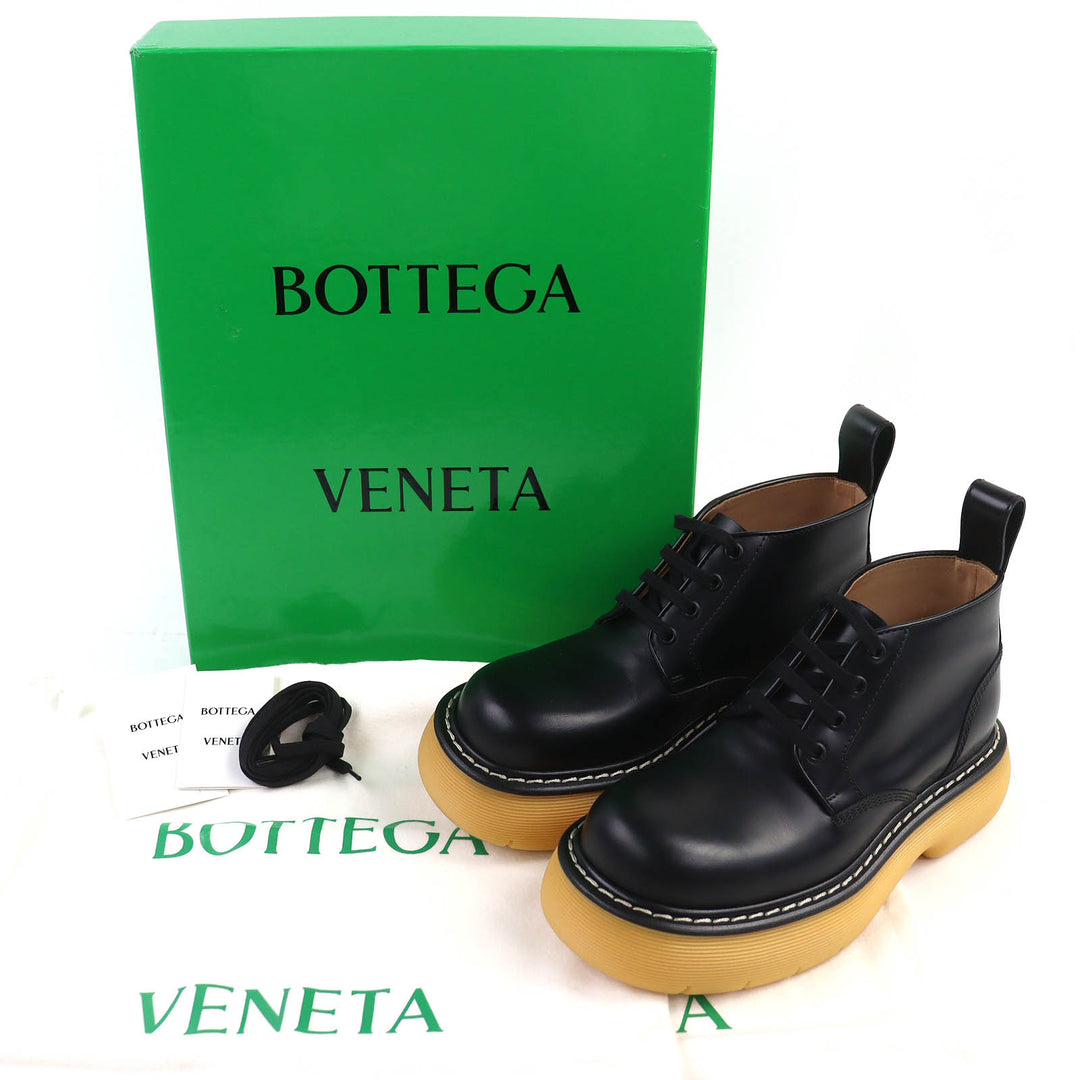 BOTTEGAVENETA アンクルブーツ バウンスブーツ ブラックレザー レディース 37