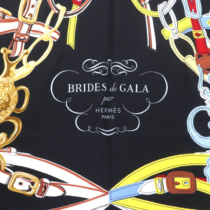 美品 エルメス スカーフ Brides de Gala アップリケ ピケ カシミヤ レディース