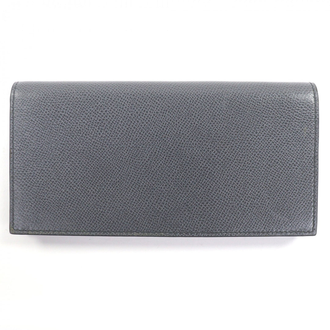Pristine BALLY Bifold Wallet Logo embossing gray leather mens