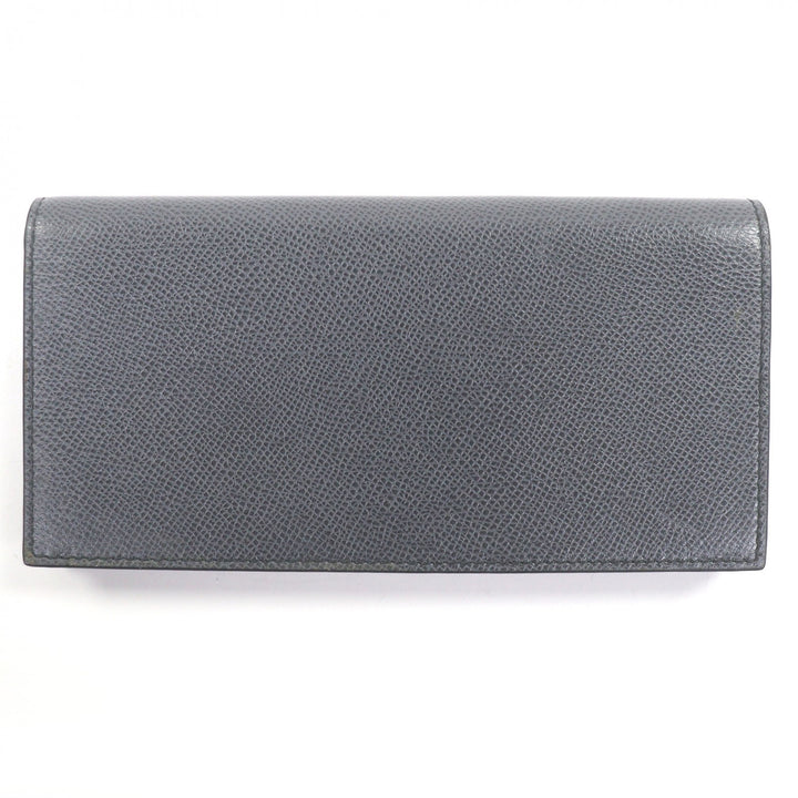 Pristine BALLY Bifold Wallet Logo embossing gray leather mens