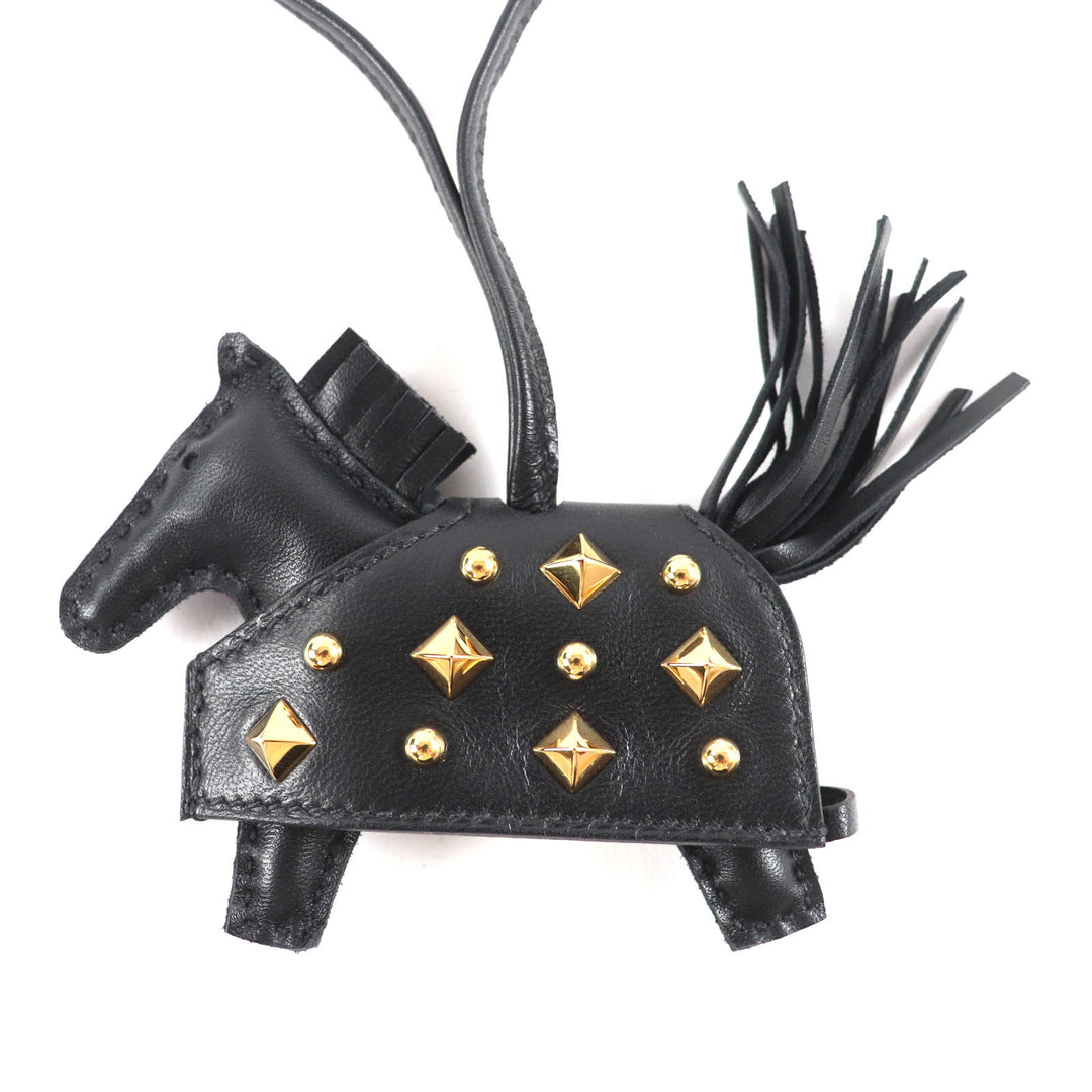 Pristine HERMES Bag charm Rodeo Robeo Rock PM With studs Anyo Miro Women