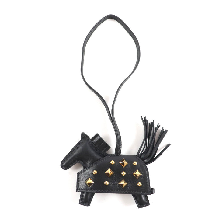 Pristine HERMES Bag charm Rodeo Robeo Rock PM With studs Anyo Miro Women