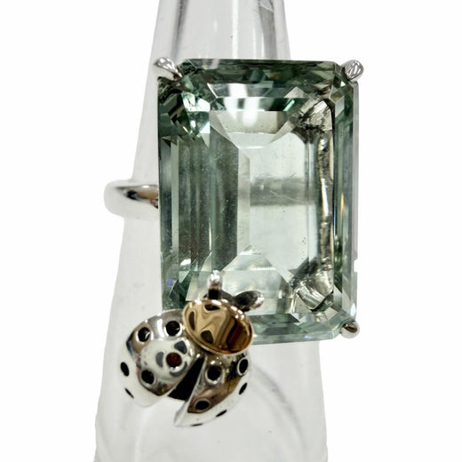 Excellent TIFFANY&Co. Ring ring Love Bugs Green Quartz Ladybug Silver AG925