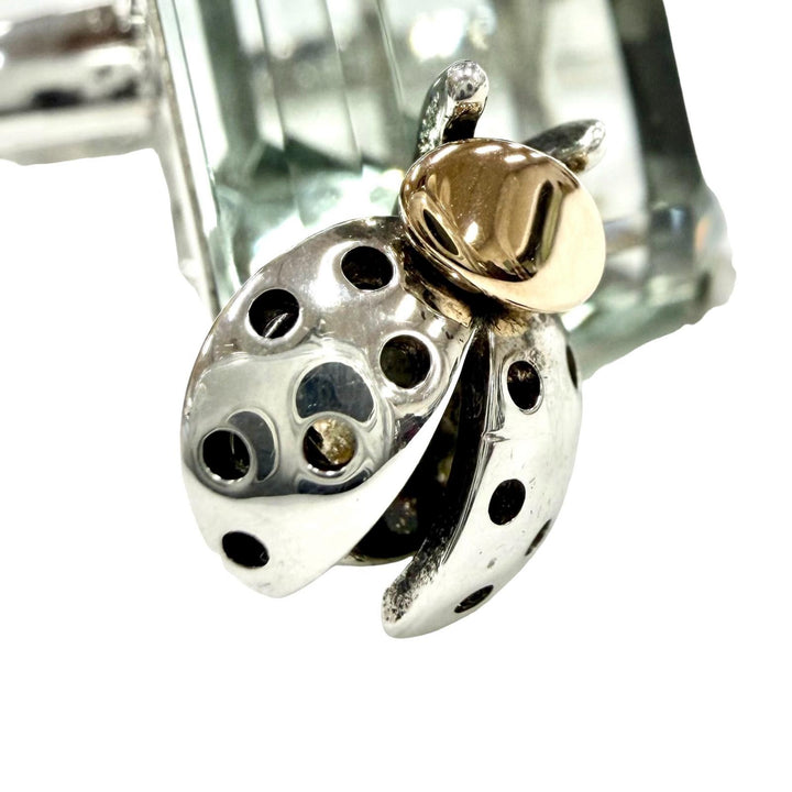 Excellent TIFFANY&Co. Ring ring Love Bugs Green Quartz Ladybug Silver AG925