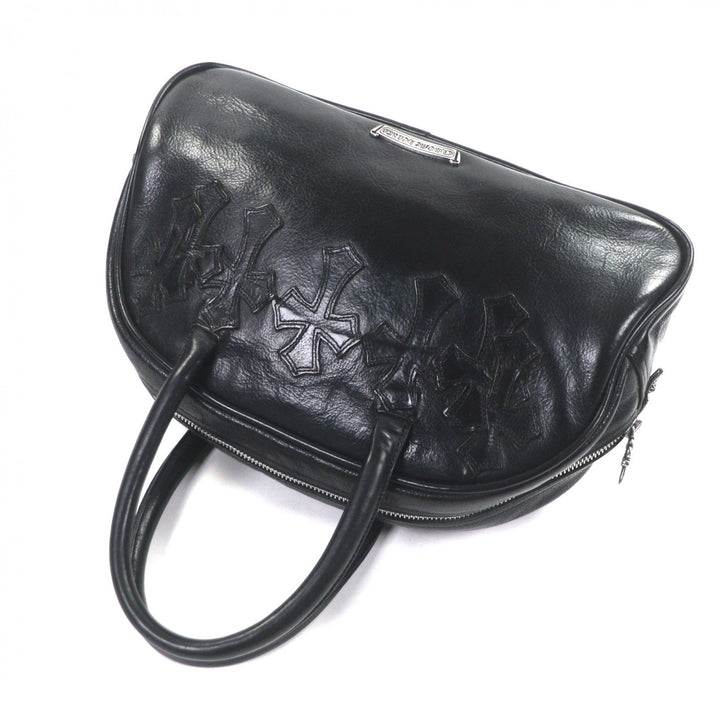 Very Good CHROME HEARTS Handbag Gym Bag SM black leather mens