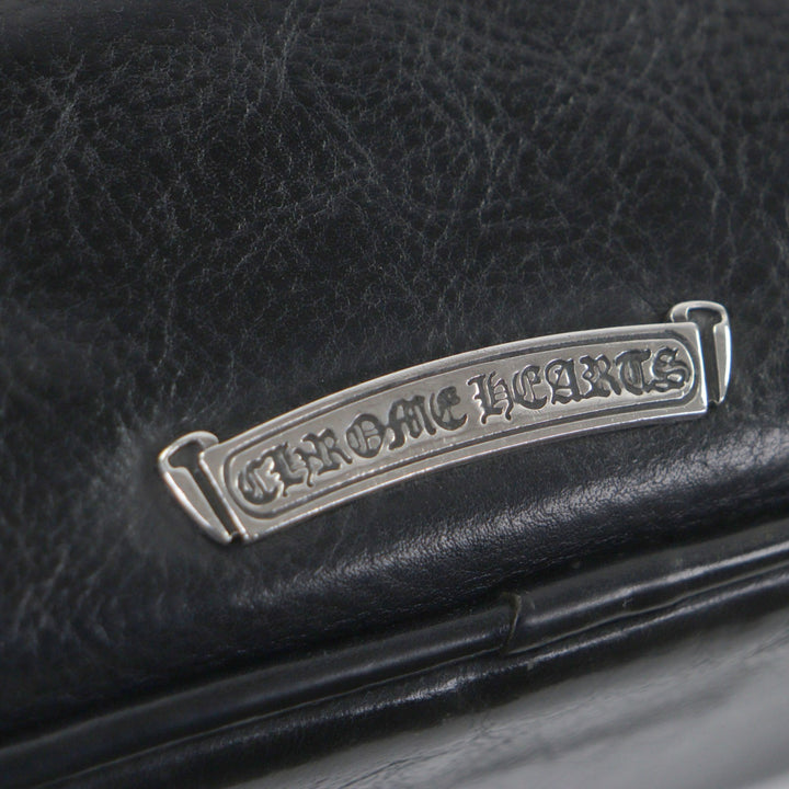 Very Good CHROME HEARTS Handbag Gym Bag SM black leather mens