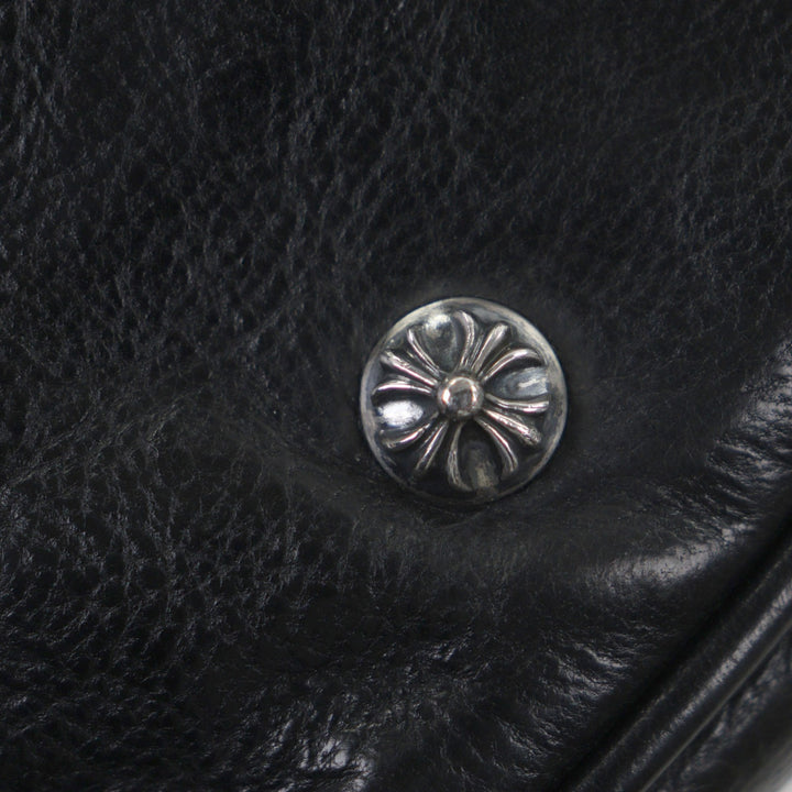 Very Good CHROME HEARTS Handbag Gym Bag SM black leather mens