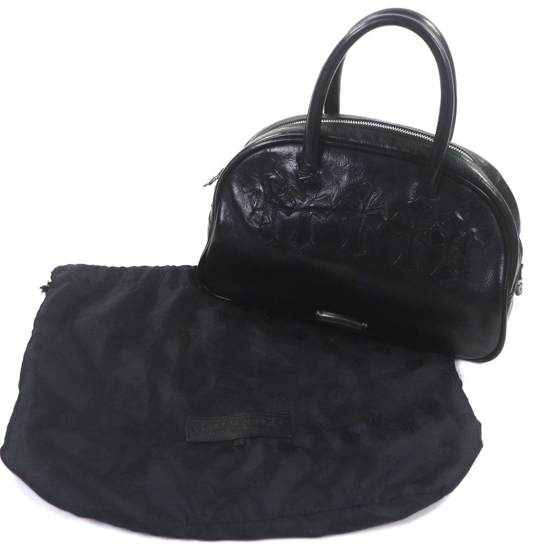 Very Good CHROME HEARTS Handbag Gym Bag SM black leather mens