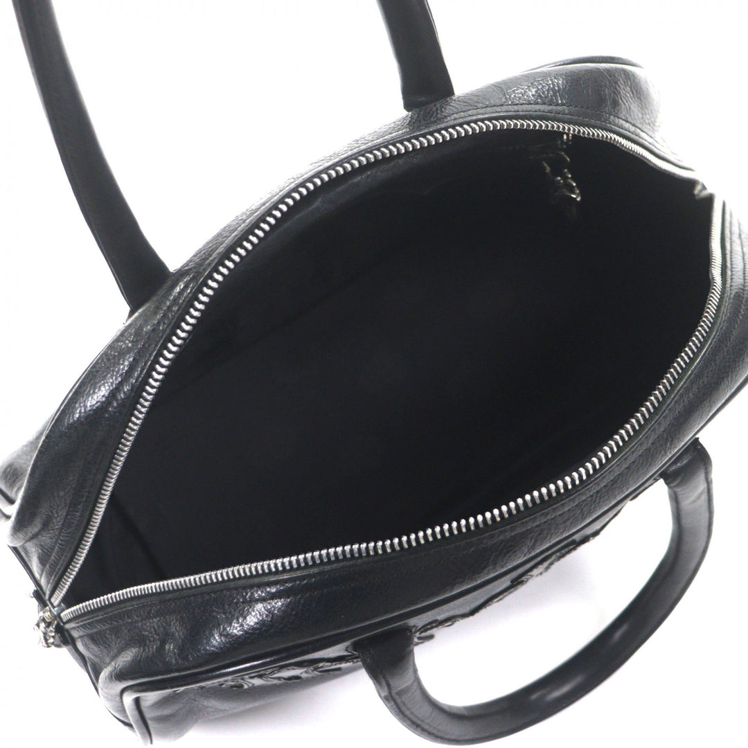Very Good CHROME HEARTS Handbag Gym Bag SM black leather mens