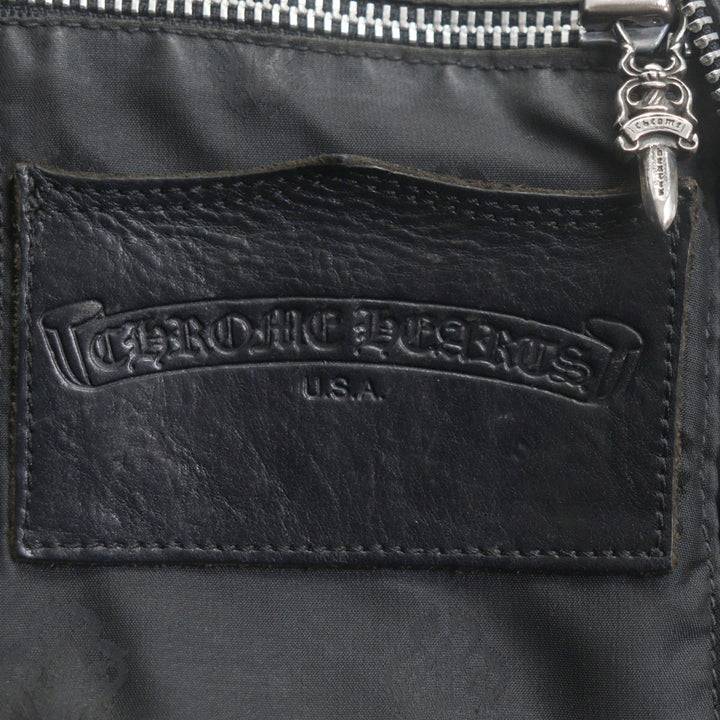 Very Good CHROME HEARTS Handbag Gym Bag SM black leather mens