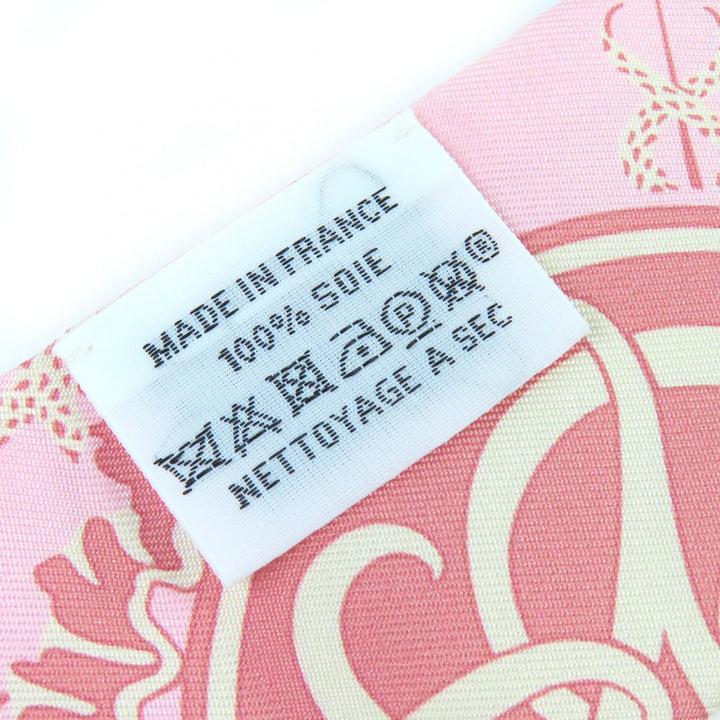 Pristine HERMES scarf Twilly Marble Silk Exlibris silk Women