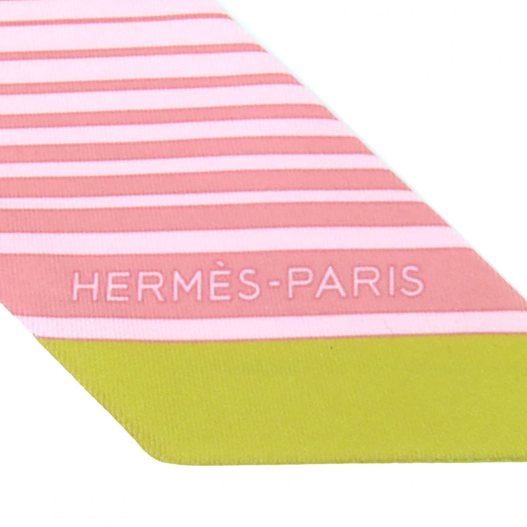 Pristine HERMES scarf Twilly Marble Silk Exlibris silk Women