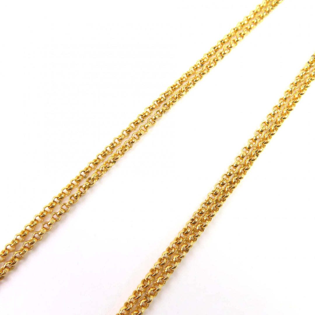 Pristine HERMES Necklace Charnier PM Serie gold Vaux Swift Leather Women
