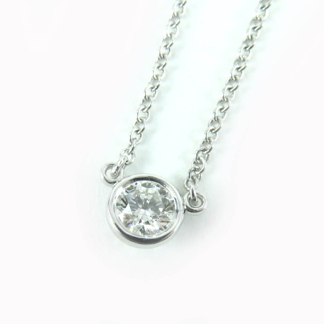 Great TIFFANY&Co. Necklace By the yard 0.23ct /I/ VVS1/ 3EX NONE 74960847 PT950