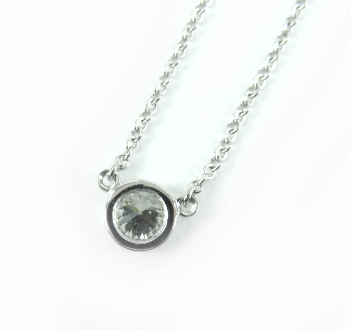Great TIFFANY&Co. Necklace By the yard 0.23ct /I/ VVS1/ 3EX NONE 74960847 PT950