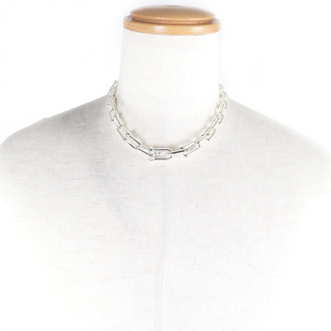 Excellent TIFFANY&Co. Necklace Hardware Graduated Link 42 frames