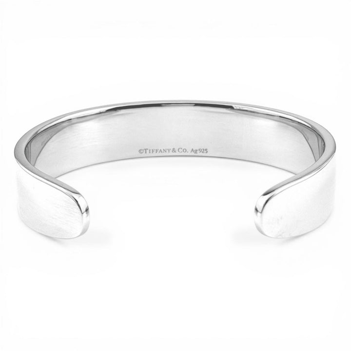 Excellent TIFFANY&Co. Bangle RTT Narrow Cuff Diamond Silver AG925 Women