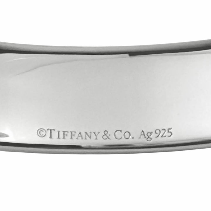 Excellent TIFFANY&Co. Bangle RTT Narrow Cuff Diamond Silver AG925 Women