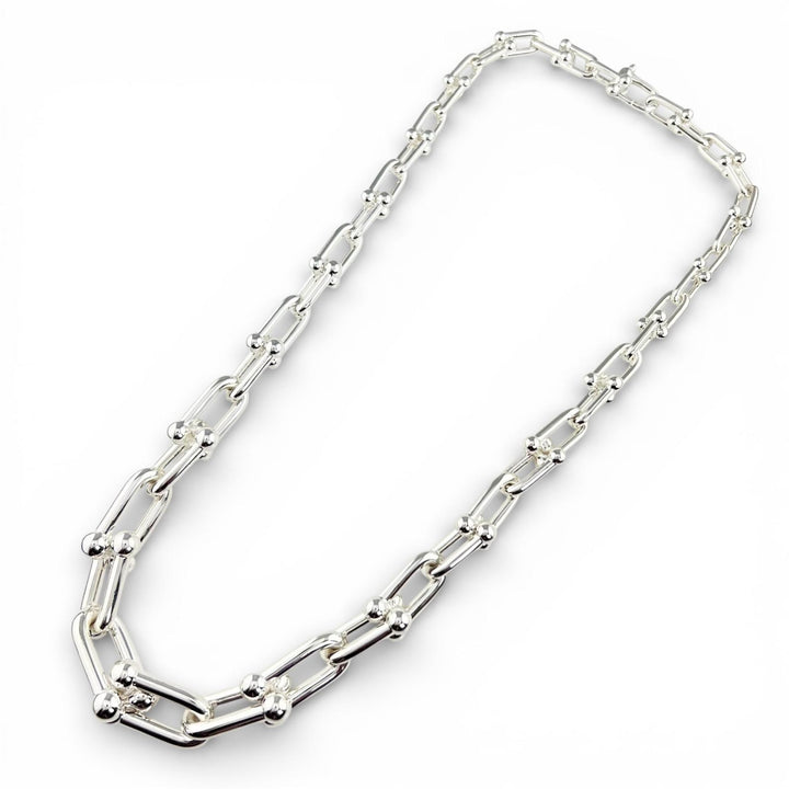 Excellent TIFFANY&Co. Necklace Hardware Graduated Link 42 links Silver AG925