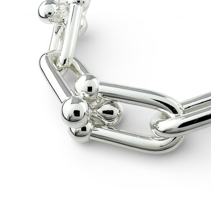 Excellent TIFFANY&Co. Necklace Hardware Graduated Link 42 links Silver AG925
