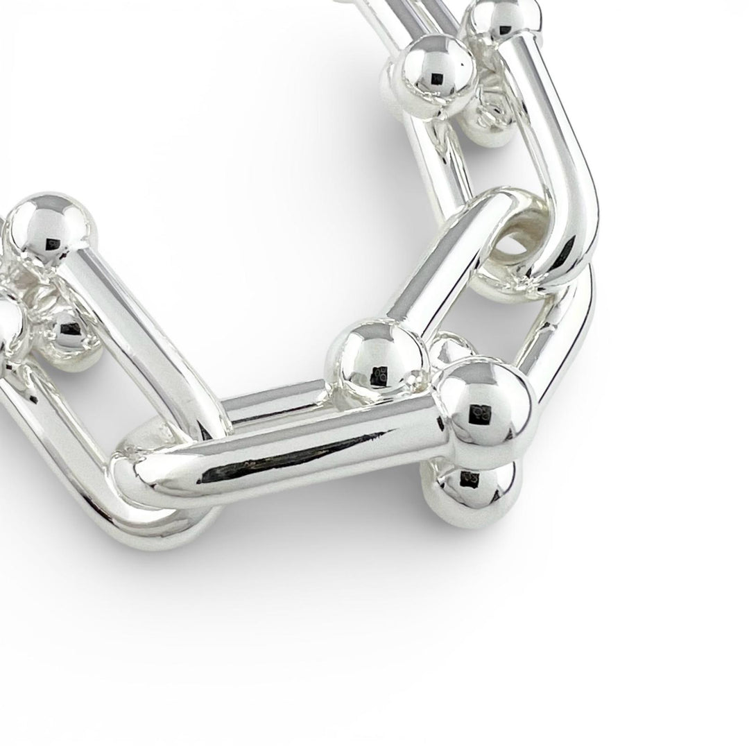 Excellent TIFFANY&Co. Necklace Hardware Graduated Link 42 links Silver AG925