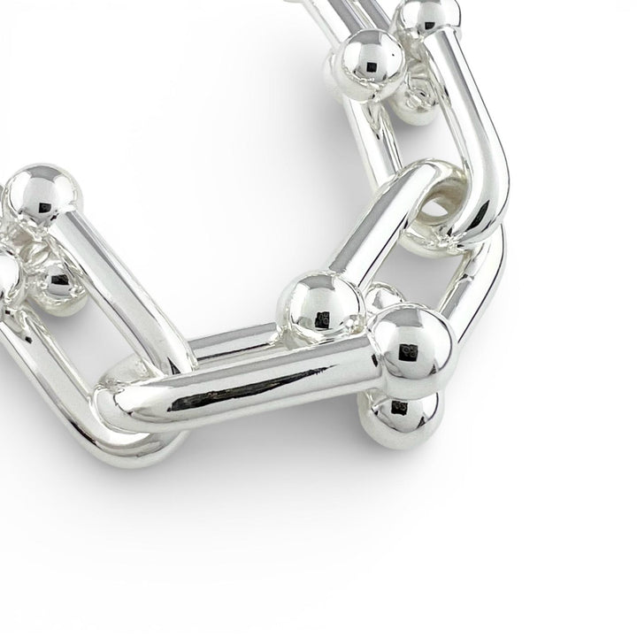 Excellent TIFFANY&Co. Necklace Hardware Graduated Link 42 links Silver AG925