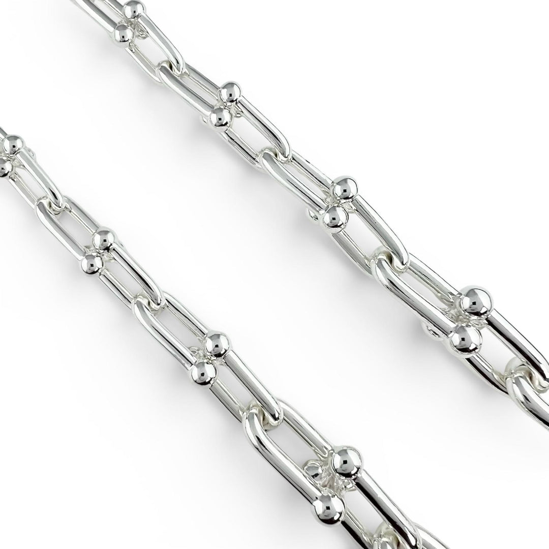Excellent TIFFANY&Co. Necklace Hardware Graduated Link 42 links Silver AG925