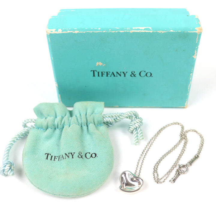 Excellent TIFFANY&Co. Necklace Curved Heart Necklace Silver 925 Women