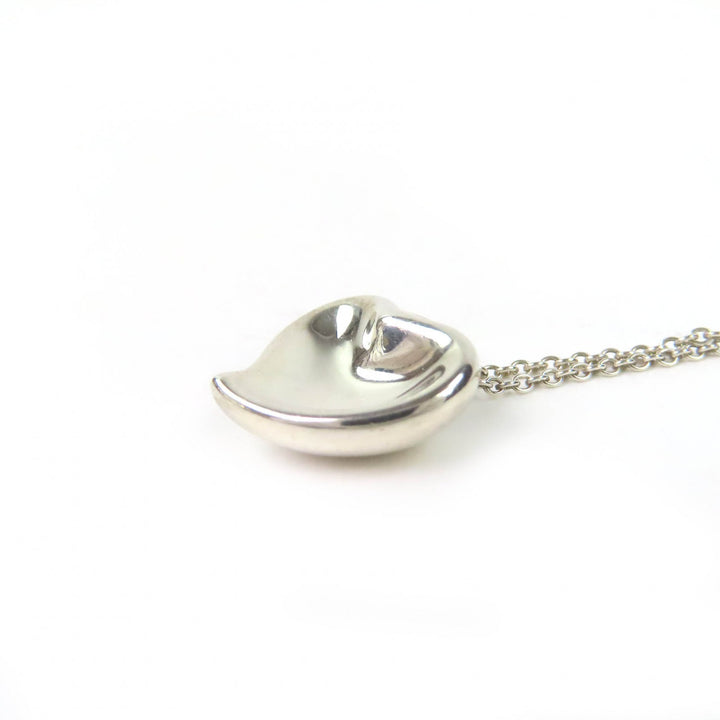 Excellent TIFFANY&Co. Necklace Curved Heart Necklace Silver 925 Women