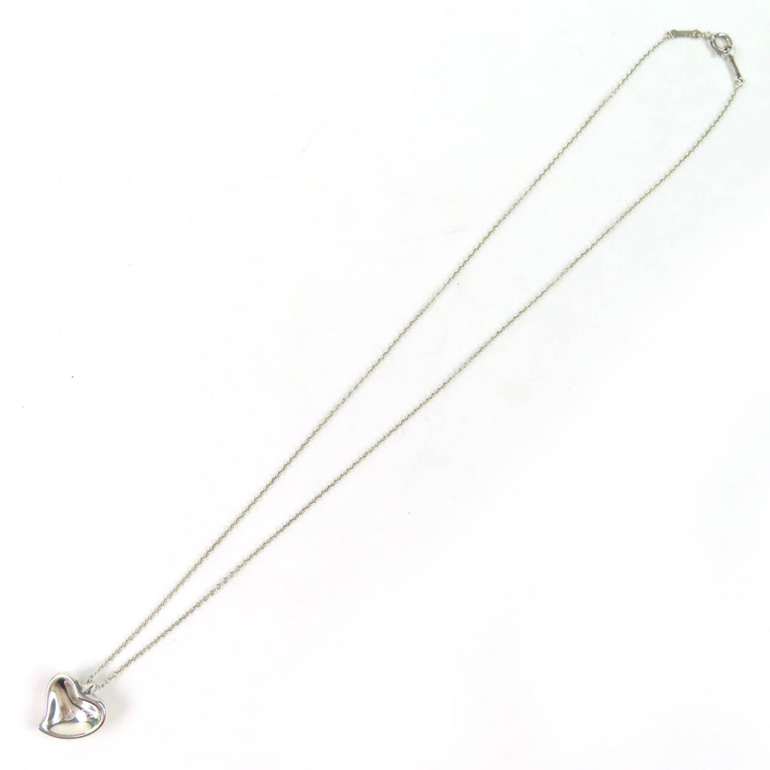 Excellent TIFFANY&Co. Necklace Curved Heart Necklace Silver 925 Women