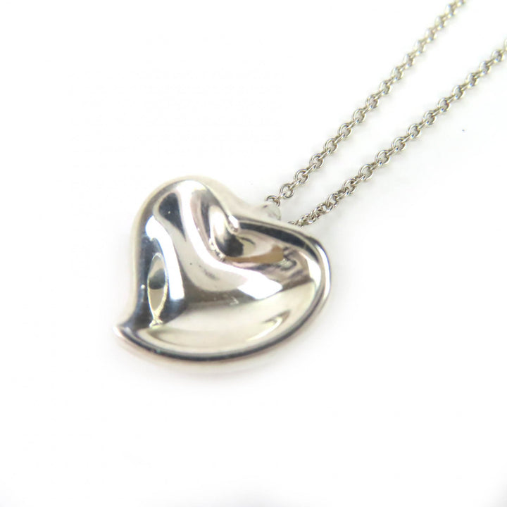 Excellent TIFFANY&Co. Necklace Curved Heart Necklace Silver 925 Women