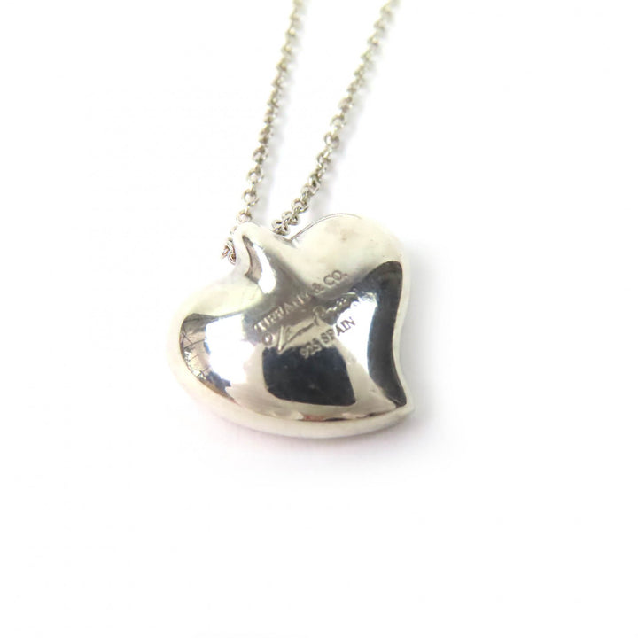 Excellent TIFFANY&Co. Necklace Curved Heart Necklace Silver 925 Women